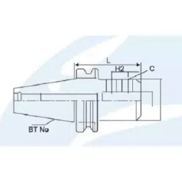 Dolphin BT-40 High Tensile Steel Side Lock Adaptor, Inner Dia: 16 mm image 2