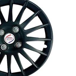 Auto Pearl 4 Pcs 14 inch ABS Black Press Type Fitting Car Wheel Cover Set for Ford Fiesta Classic, CMRY_Black_14InchWC_FiestaClassicInner image 4