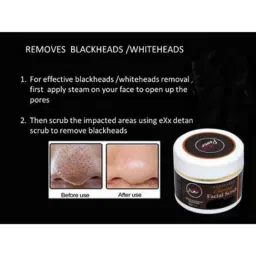 Indopower DD47 100g Activated Charcoal Facial Scrub image 4