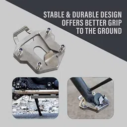 AllExtreme ALL-STD005 CNC Bike Stand Extender Foot Side Pad for Royal Enfield &a; Himalayan image 4