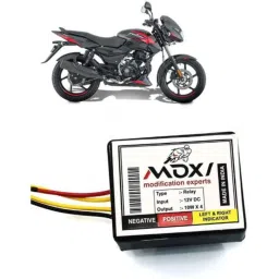 Auto Pearl 12V Black Front &a; Rear Flasher Indicator Light for Bajaj Pulsar 150 BS6-picture-28