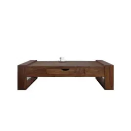 Angel Furniture 100x50x30cm Walnut Medium Glossy Finish Sheesham Wood Table with Drawer, AF-117-image-60