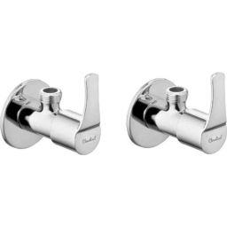 Cloudtail by Prestige Step CDT6117 Brass Chrome Finish Silver Wall Mounted Angle Valve with Wall Flange (Pack of 2)-picture-49