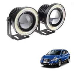 Kozdiko 2 Pcs 15W 3.5 inch High Power White LED Projector COB Fog Light Set with White Angel Eye Ring for Maruti Suzuki S-Cross, koz_89425-picture-28