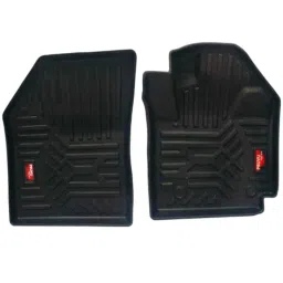 PRUVU 3 Pcs TPE Black Car Floor Mats Set for TATA Punch 2021 , PRU-TFM 002 image 3