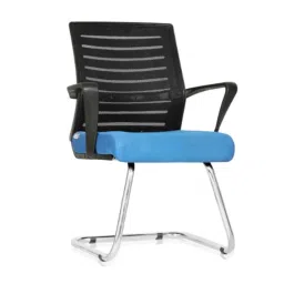 Da URBAN Bella Blue Medium Back Mesh Heavy Duty Metal Frame Office Ergonomic Chair-picture-25