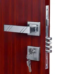 Saze Stainless Steel Satin Finish 4 Bullet Pin Mortise Door Lock Set with 3 Computer Keys, Altis-Rose-Osk-1 image 4