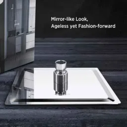 Fastgear Stainless Steel Chrome Finish Angle Cock with 4x4 inch Slim Overhead Shower image 5