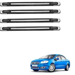 Kozdiko 4 Pcs Designer Black Bumper Protector Set for Fiat Linea Classic, Koz-66010-picture-38