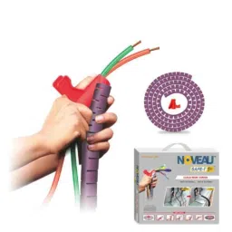 Noveau Safe-T-1ST 28mm 1.5mm Virgin HDPE Metallic Violet Cable Zipper with Colour Box, NSFZ28MV1105 (Pack of 2)-picture-34