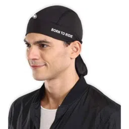 Just Rider Black Bike Helmet Liner Skull Cap with Sun Protection &a; Mesh Cooling for Men &a; Women-picture-13