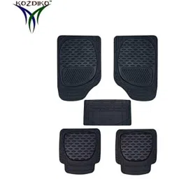 Kozdiko 6255 5 Pcs Rubber &a; PVC Black Heavy Car Foot Mat Set for Maruti Suzuki WagonR 2019 image 2