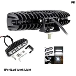 Kozdiko 30W 12V 6 LED White Fog Light for Bajaj Discover 100, koz_41969 image 2