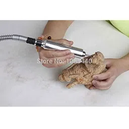 Krost Multifunctional Flexible Shaft Carving Machine For Grinding,Carving,Drilling,Polishing,Milling,Slotting Gemstones,Bone Carving With Mini Chuck &a; A Pedal image 3