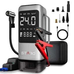 Starq 12V 21000mAh 6 in 1 Cordless Tyre Inflator with Digital Display, Flash Light &a; Power Bank-picture-24