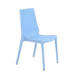 Supreme Lumina Premium Plastic Soft Blue Chair without arm (Pack of 4) image 2