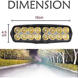 A4S Waterproof 16 LED Fog Light Head Lamp for All Bikes &a; Sccoties, ASTLO53 image 3
