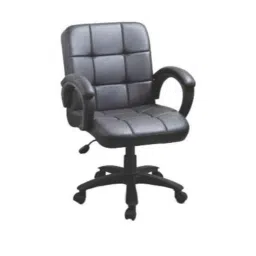 Da Urban Armen 18.5x20.5x37.5 inch Black Medium Back Revolving Chair, DU-242-picture-12