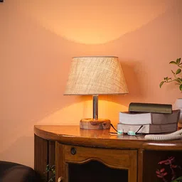 Pinecraft INTERNATIONAL Beige Table Lamp with Shade image 4