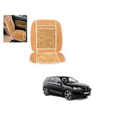Kozdiko Wooden Bead Seat with Beige Velvet Border for BMW X3-picture-18