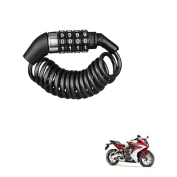 Kozdiko Plastic Black Resettable Password Multi-Use Cable Lock for Honda CBR 650 F-picture-25