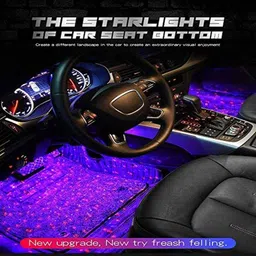 Kozdiko 4 Pcs 7 Colour Seat Bottom Car Star Light Kit with Remote Control For BMW 7 Series image 3