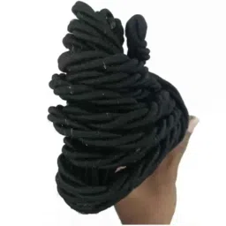 Znee Smart ZSD3BL Nylon Black Leg Guard Crash Guard Rope for Bike (Pack of 2) image 4