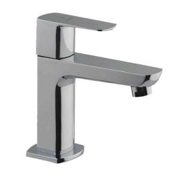 Jaquar Kubix Prime White Matt Quarter Turn Pillar Cock Basin, KUP-WHM-35001PM-picture-3