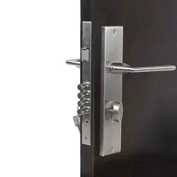 Handle Waala Luna-OSK 10 inch 60mm Stainless Steel Silver Cylindrical Plate One Side Key Mortise Door Lock Set-picture-18