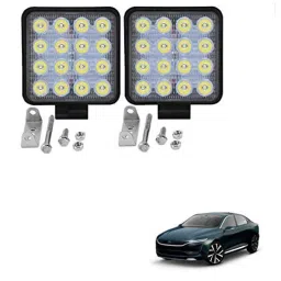 Kozdiko 2 Pcs 48W 16 LED White Bright Beam Square Fog Light Set for Tata Evision, koz_92587-picture-12