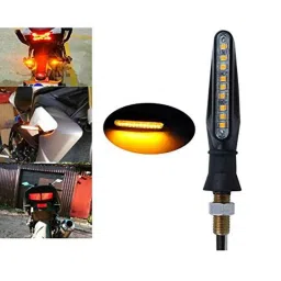 Kozdiko 4 Pcs Plastic Front &a; Rear Side Sleek Yellow Bike Indicator Set for Hero Splendor Pro Classic image 5