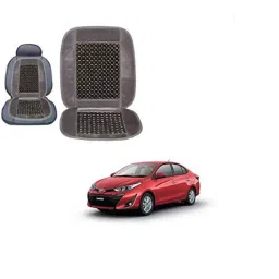 Kozdiko Wooden Bead Seat with Grey Velvet Border for Toyota Yaris-picture-25