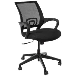 KVS India Black Medium Back Basket Office Revolving Chair-picture-40