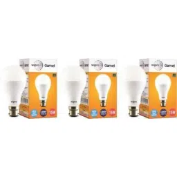 Wipro Garnet 15W Cool Day White Standard B22 LED Bulb, N15001 (Pack of 3)-picture-40