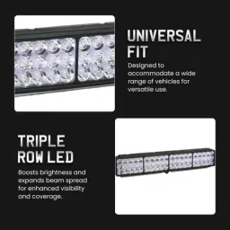 AllExtreme 24W 9-85VDC 9000lm Warm &a; Cool White High Brightness LED Fog Lights with Mounting Bracket for All Cars &a; Bikes, BE-60-3 image 5