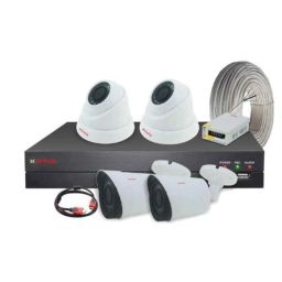 CP Plus 2.4MP 2 Pcs Dome, 2 Pcs Bullet HD Camera &a; 4 Channel DVR Kit without Hard Disk with All Accessories, CP-VCK-TD22G-B1-picture-11