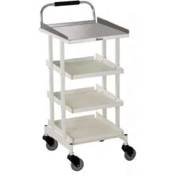 Wellsure Healthcare Mild Steel Powder Coated 4 Shelves ECG Trolley, WSH-1404-picture-32