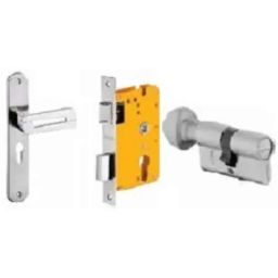 Dorset ML Series Lia 70mm Stainless Steel Silver Chrome Finish Door Handle Lock Set with Coin &a; Knob, ML LIA SC (Pack of 2)-picture-8