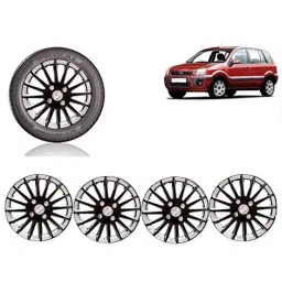 Auto Pearl 4 Pcs 15 inch ABS Black &a; Silver Car Wheel Cover Set for Ford Fusion-picture-24