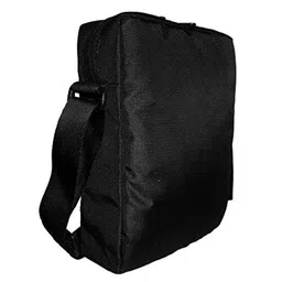 My Fav Polyester Black Traditional Print Messenger Bag, MFMDP004 image 5