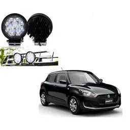 Kozdiko 2 Pcs 27W 4 inch 9 LED Waterproof Round White Fog Light Set with Mounting Brackets for Maruti Suzuki Swift 2018, kozd_19947-picture-39