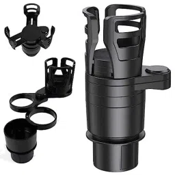 Kozdiko 4-in-1 Multifunctional Car Cup/Drink Holder Expander Adapter with 360 Degree Rotating &a; Adjustable Storage Box for Maruti Suzuki Ciaz Facelift-picture-29