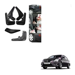 Kozdiko 4 Pcs Black Car O.E Type Mud Guard Flap Set for Nissan Sunny-picture-23