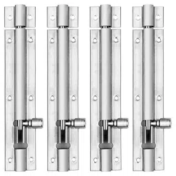 Voltizi 6 inch Stainless Steel Silver Matt Finish Morden Plain Tower Bolt (Pack of 4)-picture-45