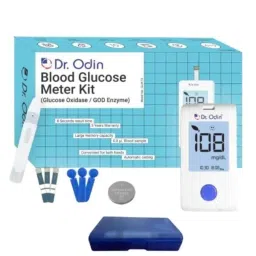 Dr Odin GLM-73 White GOD Blood Glucose Monitoring Meter Kit with 25 Strips Vial, 25 Lancets &a; Lancing Device-image-36