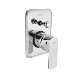 Eauset Reva Brass Chrome Finish Single Lever Concealed Divertor for Bath &a; Overhead Shower System, FRV111-picture-38