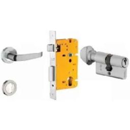 Dorset ML Series Ostler 70mm Stainless Steel Door Handle Lock Set with Knob &a; Key, ML OS OR-picture-7