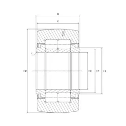 NTN RNAB202X Follower Roller Bearing without Inner Ring, 20x35x12 mm (Pack of 5) image 2