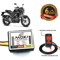 Auto Pearl 12V Black Front &a; Rear Flasher Indicator Light with Switch for MT 07 BS6-picture-33