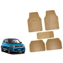 Auto Pearl 5 Pcs Polyester Beige Car Floor Carpet Set for Maruti Suzuki Ignis 2017-2019-picture-18